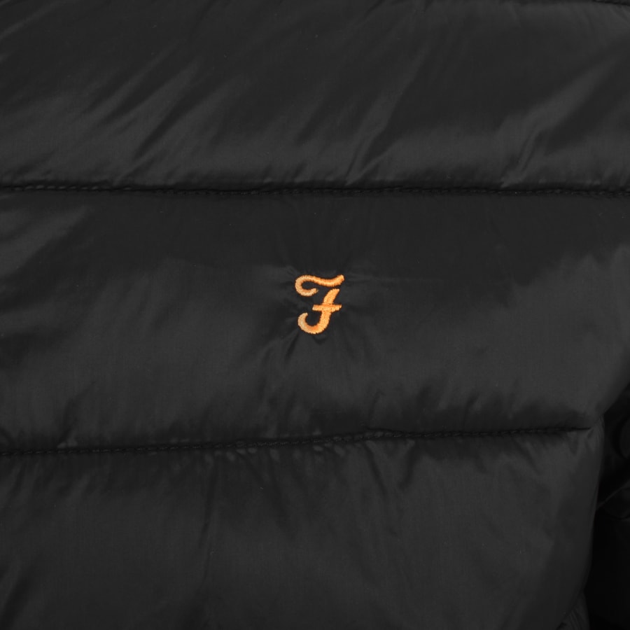 Farah Vintage Joel Padded Coat Black